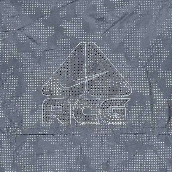 Nike ACG Retro Black Camo Windbreaker Jacket XXXL Plaid Lining Gold Swoosh - Picture 5 of 8